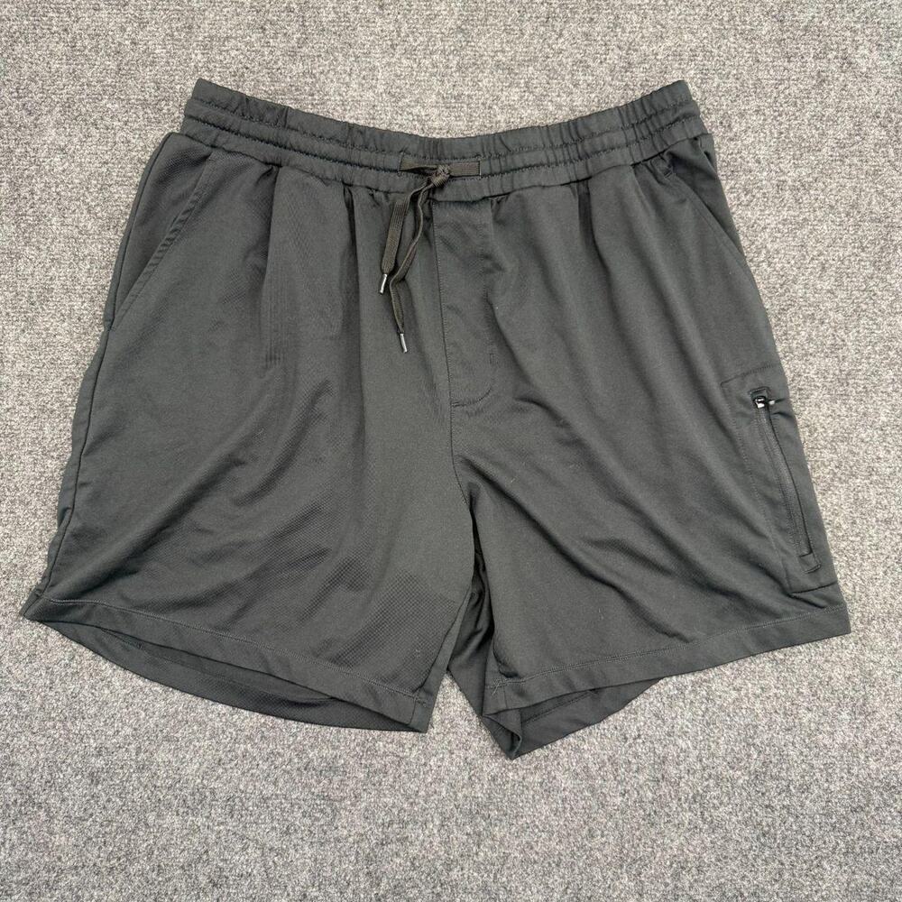Penguin Sport Shorts Unisex XL Black Athletic Jogger Tie Waist Sports Bottoms